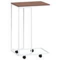 Miniatyrbillede 1 af 6: vidaXL sidebord med hjul 40x30x63,5 cm konstrueret træ hvid