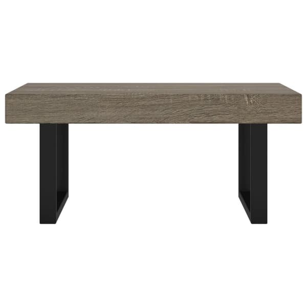 vidaXL Soffbord grå och svart 90x45x40 cm MDF och järn