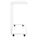 Miniatyrbilde 3 av 6: vidaXL Sidebord med hjul hvit 55x35x70 cm konstruert tre