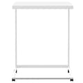 Miniatyrbilde 2 av 6: vidaXL Sidebord med hjul hvit 55x35x70 cm konstruert tre