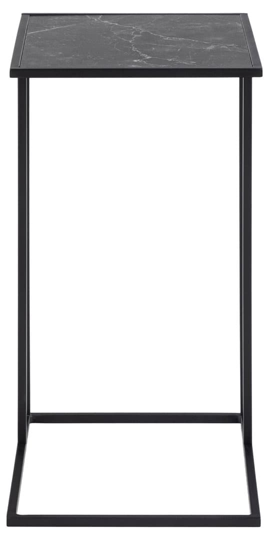 Infinity sidobord marmor look svart.