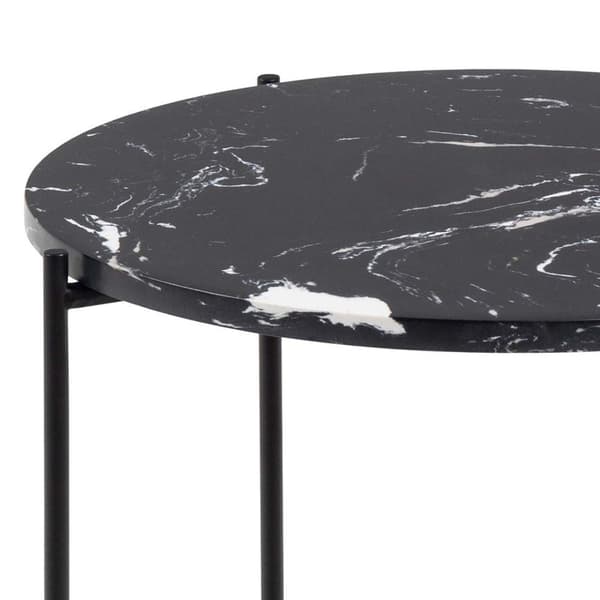 Avila hjørnebord Ø42 cm sort.