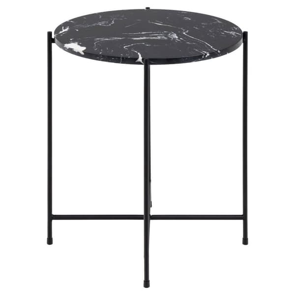 Avila hjørnebord Ø42 cm sort.