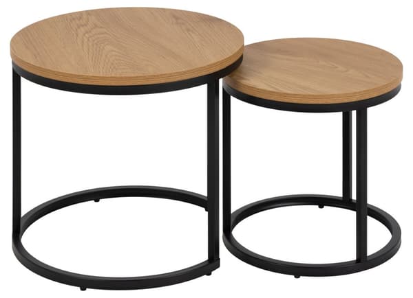 Spiro innskuddsbord 2 stk. dekor vild eik.