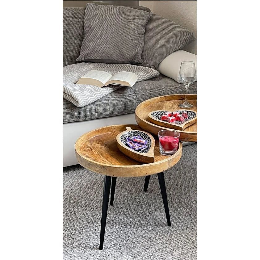 Sidobord soffbord vardagsrum bord runt Ø 40 eller 50 cm