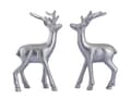 Miniatyrbild 5 av 5: Dekorativ Figur Deer 2 Dukat Bord Metall silver aluminium