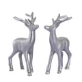 Miniatyrbild 2 av 5: Dekorativ Figur Deer 2 Dukat Bord Metall silver aluminium
