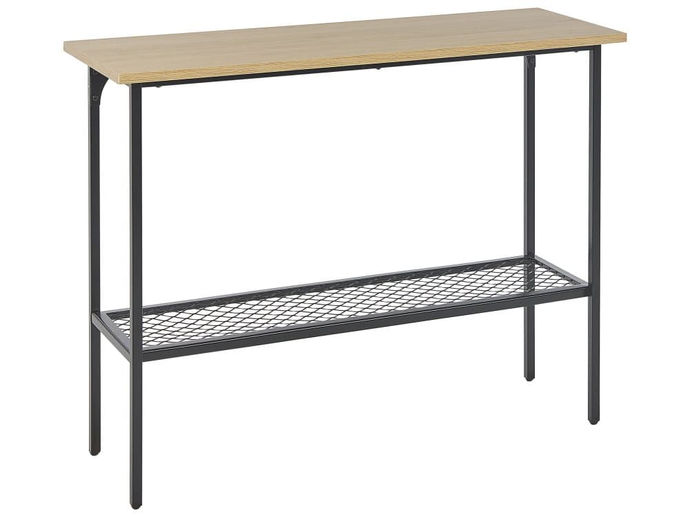 Konsolbord Ljust trä / Svart DORENA