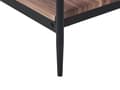 Miniatyrbild 6 av 7: Soffbord Mörk Trä Svart MDF Metall 100 x 52 x 45 cm Modern Industriell 2-våningar