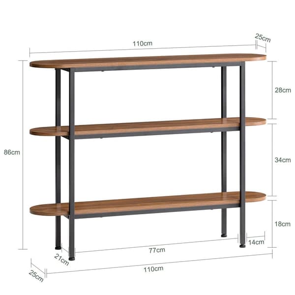 SoBuy Konsolbord Pladsbesparende Vitrine Vitrineskab Hjørnebord FSB67-WS