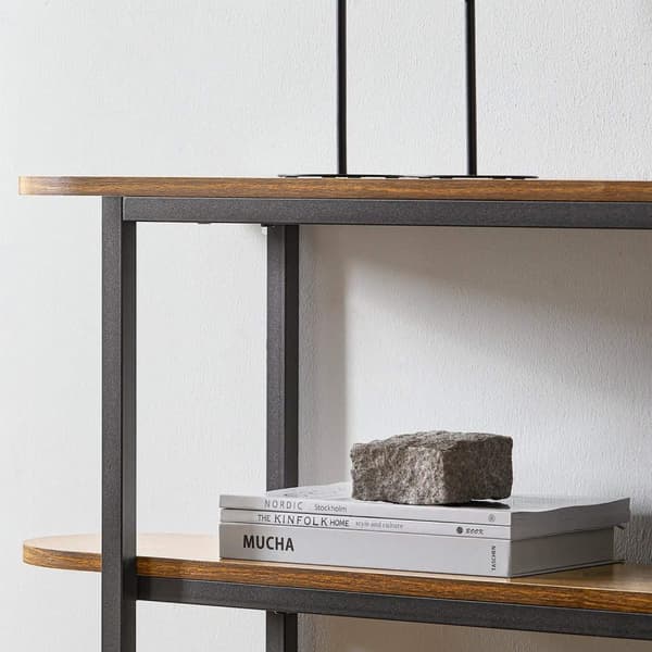 SoBuy Konsolbord Pladsbesparende Vitrine Vitrineskab Hjørnebord FSB67-WS