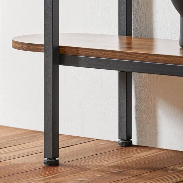 SoBuy Konsolbord Pladsbesparende Vitrine Vitrineskab Hjørnebord FSB67-WS