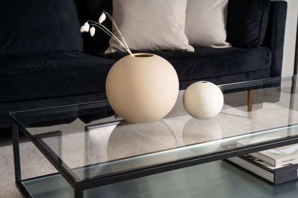 Maglehem sofabord med hylle 60x130 cm glass.