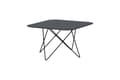 Miniatyrbillede 2 af 5: Tristar sofabord 80x80 cm glas sort marmor dekor.