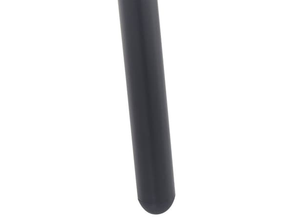 Sohvapöytä valkoinen musta 110 x 40 x 35 cm MDF rauta marmorikuvio ovaali moderni glamour