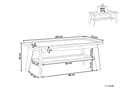 Miniatyrbillede 3 af 8: Sofabord Light Konstrueret Træ Rattan 40 x 50 x 100 cm Rustik med hylde