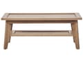 Miniatyrbillede 5 af 8: Sofabord Light Konstrueret Træ Rattan 40 x 50 x 100 cm Rustik med hylde