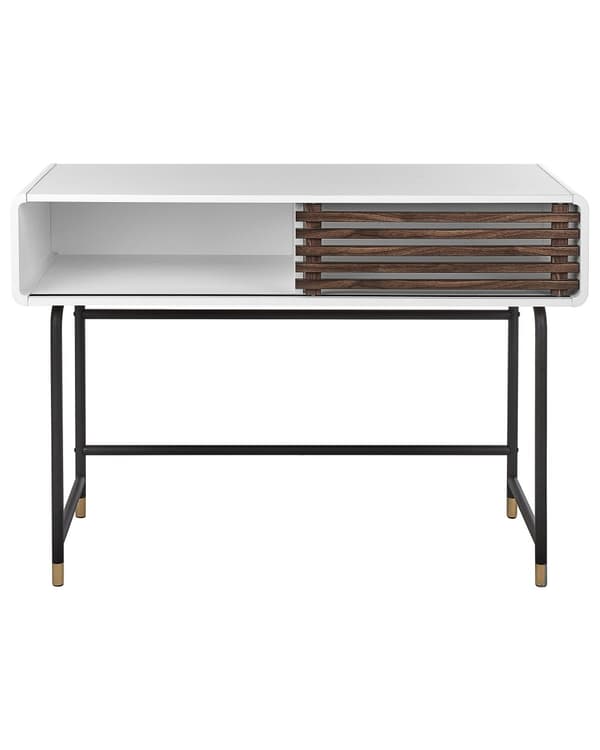 Sidobord Mörk Träfinish 80 x 40 x 80 cm Rustik Skjutdörrar Byrå