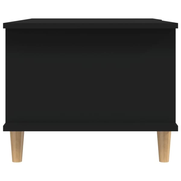 vidaXL Soffbord svart 90x50x40 cm konstruerat trä