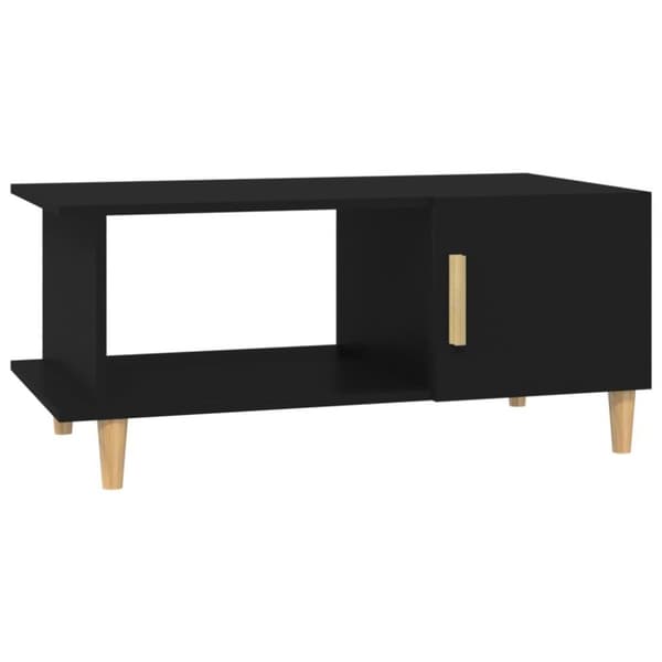 vidaXL Soffbord svart 90x50x40 cm konstruerat trä