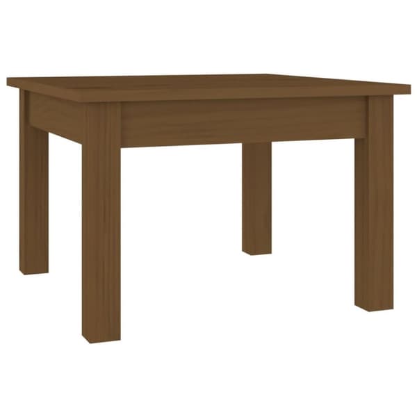vidaXL Salongbord honningbrun 45x45x30 cm heltre furu
