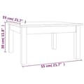 Miniatyrbild 8 av 8: vidaXL Soffbord 55x55x30 cm massiv furu