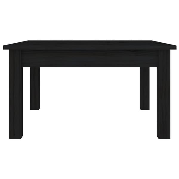 vidaXL Salongbord svart 55x55x30 cm heltre furu