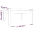Miniatyrbilde 8 av 8: vidaXL Salongbord svart 55x55x30 cm heltre furu