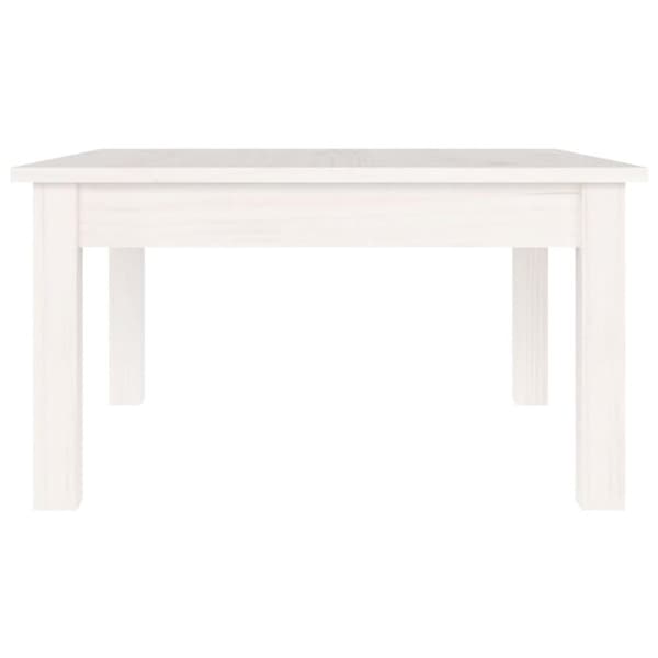 vidaXL Soffbord vit 55x55x30 cm massiv furu