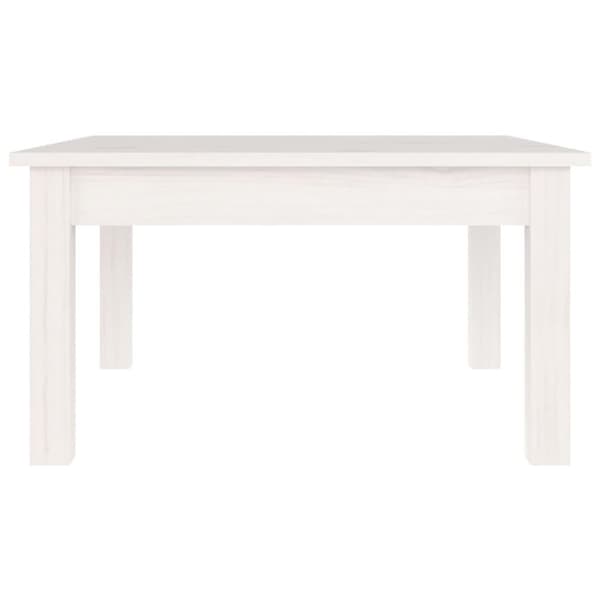 vidaXL Soffbord vit 55x55x30 cm massiv furu