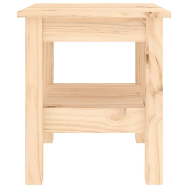 vidaXL Soffbord 35x35x40 cm massivt furu
