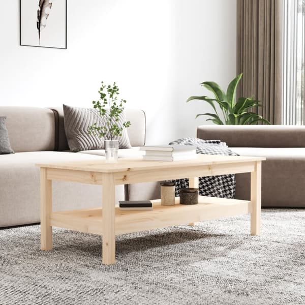 vidaXL Salongbord 110x50x40 cm heltre furu