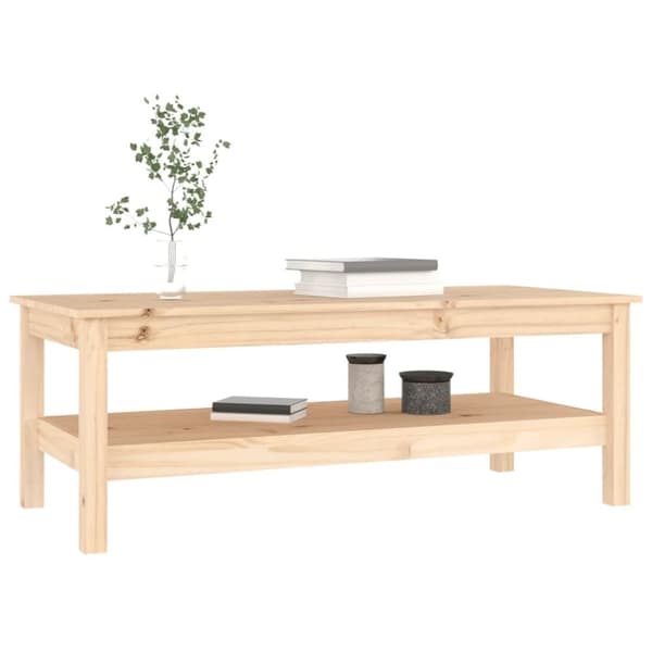 vidaXL Salongbord 110x50x40 cm heltre furu