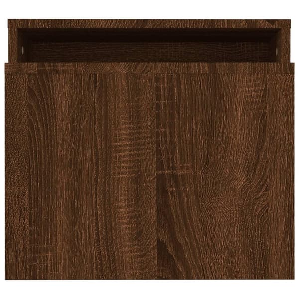 vidaXL Soffbord brun ek 100x48x40 cm konstruerat trä