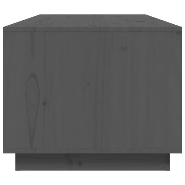 vidaXL Soffbord grå 100x50x41 cm massiv furu