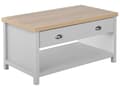 Miniatyrbilde 1 av 10: Sofabord Grå Lyst Tre 110 x 55 cm Skuff Rektangulær Moderne Design