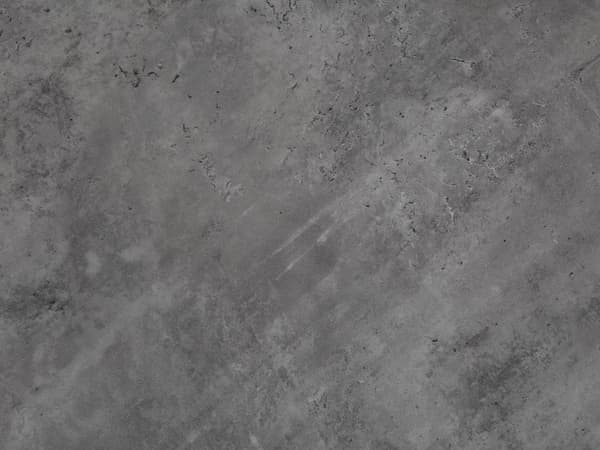 Sofabord Grå Betongeffekt Topp Svart Metallben 75 cm Rund Moderne Industri Stue