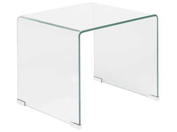 Reir med 2 Sidebord Gjennomsiktig Glass Rektangulært Minimalistisk