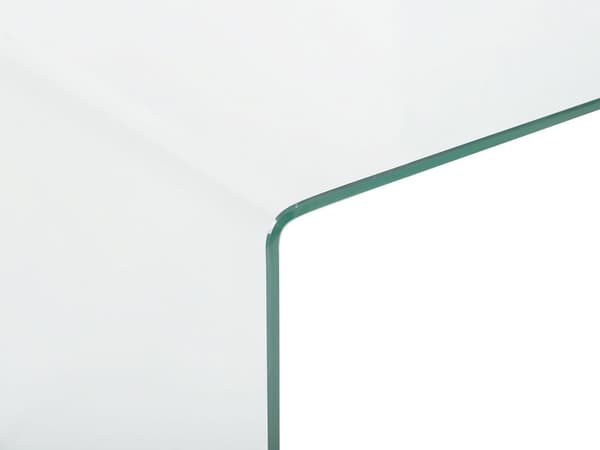 Reir med 2 Sidebord Gjennomsiktig Glass Rektangulært Minimalistisk
