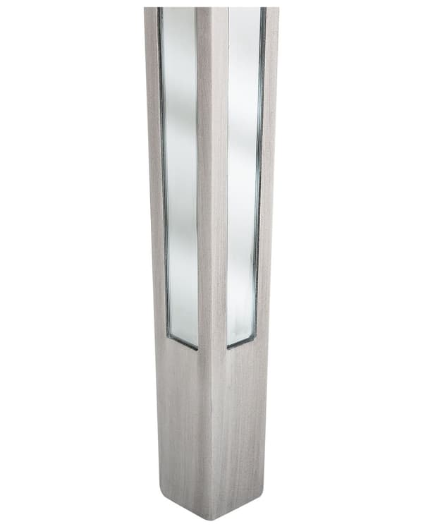 Konsollbord med Sølvfarget Speilglass 90 x 35 cm Halvmånebordplate Moderne Glam Fransk Design