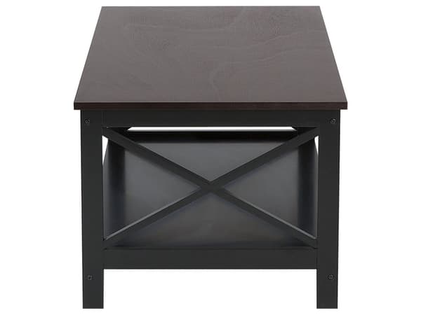 Sofabord Svart 100 x 55 cm 2-lags Rektangulær Bordplate Moderne stil