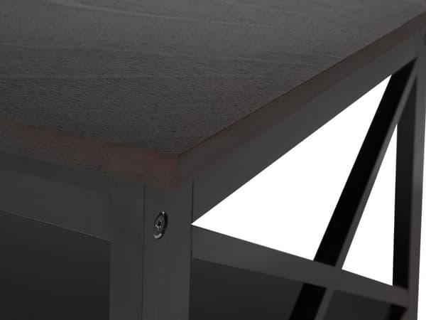 Sofabord Svart 100 x 55 cm 2-lags Rektangulær Bordplate Moderne stil