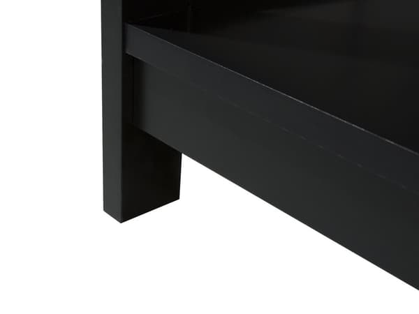 Sofabord Svart 100 x 55 cm 2-lags Rektangulær Bordplate Moderne stil