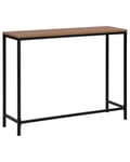 Miniatyrbilde 4 av 8: Konsollbord mørkt tre/svart 100 x 30 cm industriell