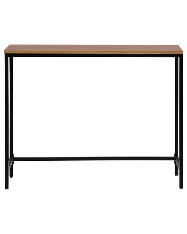 Konsollbord mørkt tre/svart 100 x 30 cm industriell