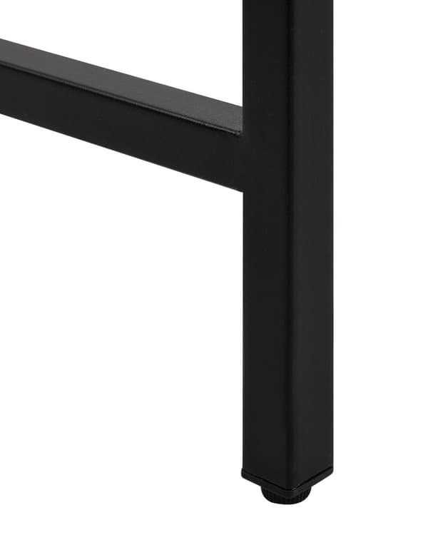 Konsollbord mørkt tre/svart 100 x 30 cm industriell