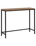 Miniatyrbilde 1 av 8: Konsollbord mørkt tre/svart 100 x 30 cm industriell