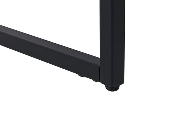 Stuebord Hvit Svart Metall 100 x 60 cm Marmoreffekt Rektangulær Moderne stil