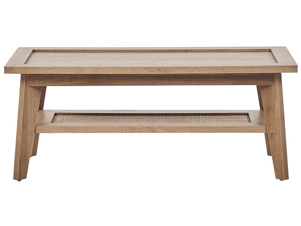 Sofabord Lyst Tre Konstruert Trerotting 40 x 50 x 100 cm Rustikk med Hylle