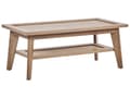 Miniatyrbilde 1 av 8: Sofabord Lyst Tre Konstruert Trerotting 40 x 50 x 100 cm Rustikk med Hylle